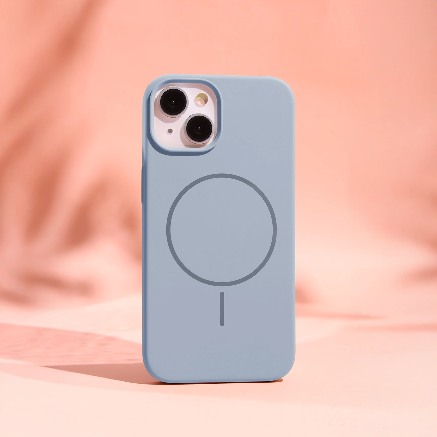Smart iPhone 16 Pro Max silikoninis Magsafe dėklas, šviesi mėlyna, 4 nuotrauka